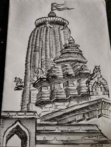 Travel-Sketch-Puri-Jagannath-Temple-Orissa