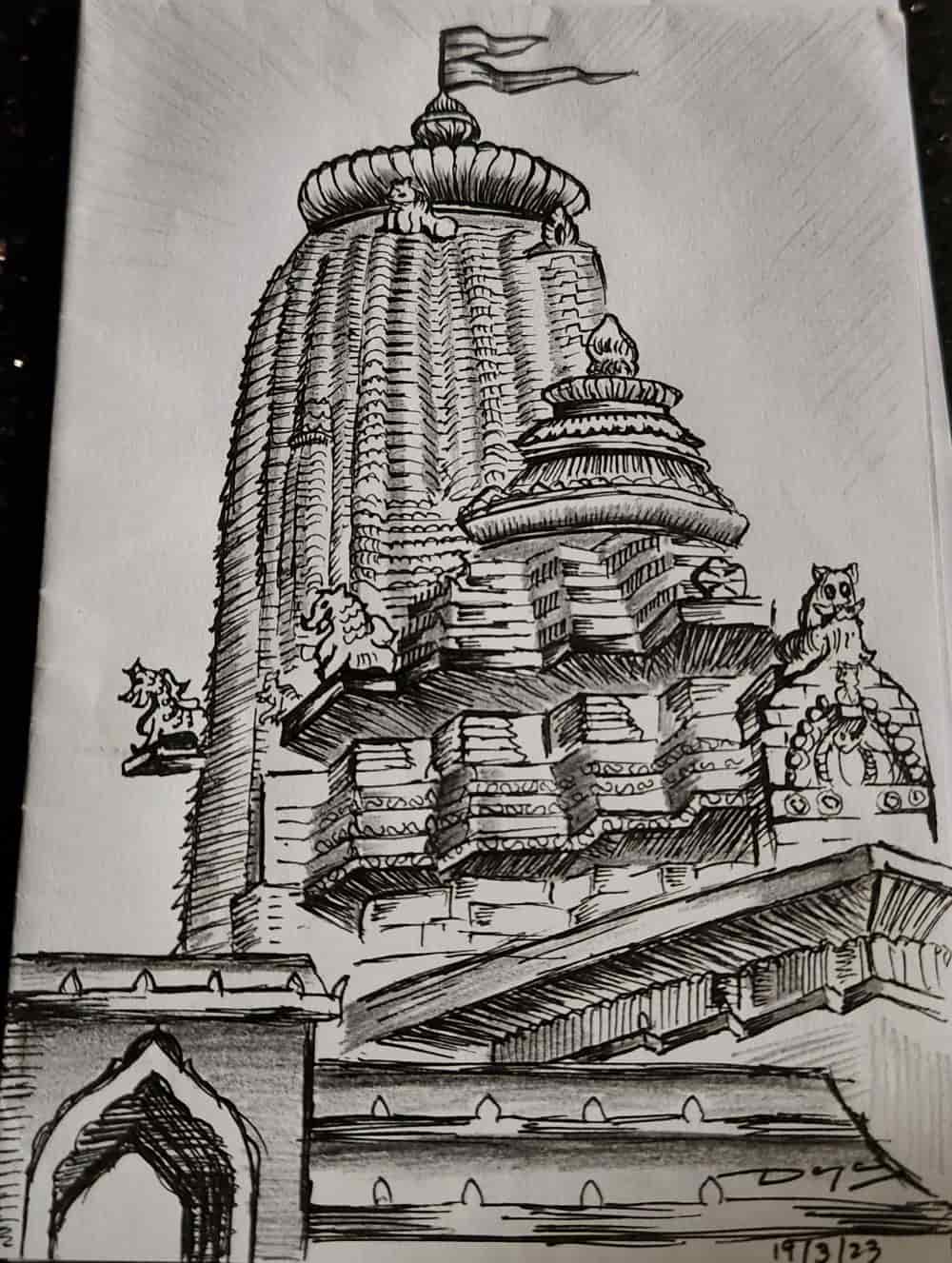 Travel-Sketch-Puri-Jagannath-Temple-Orissa